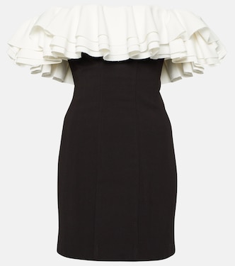 Kiara off-shoulder ruffled minidress | Staud