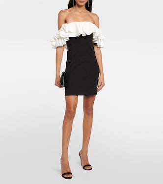 Kiara off-shoulder ruffled minidress | Staud