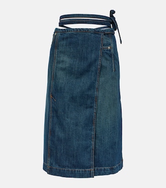 Falda envolvente de denim | Sportmax