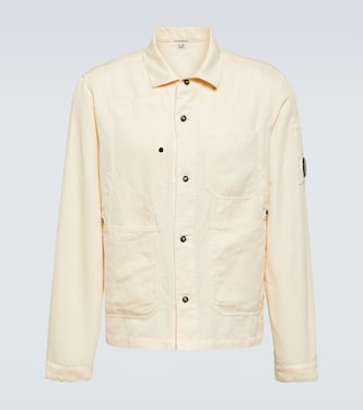 Hemdjacke aus Baumwolle und Leinen | C.P. Company
