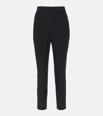 High-Rise-Hose aus Crêpe | McQueen