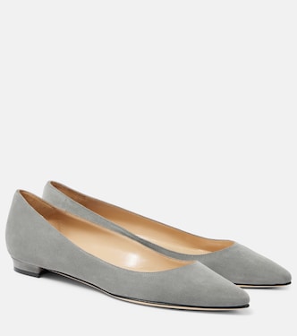 Ballerinas Lanza BB aus Veloursleder | Manolo Blahnik