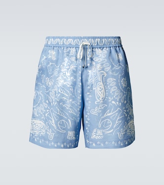 Shorts Bandana de mezcla de algodón | Amiri