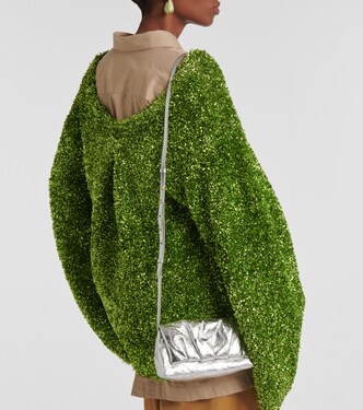 Sac Pillow Small en cuir métallisé | Dries Van Noten