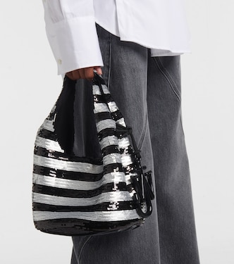 Borsa Mini con paillettes a righe | JW Anderson