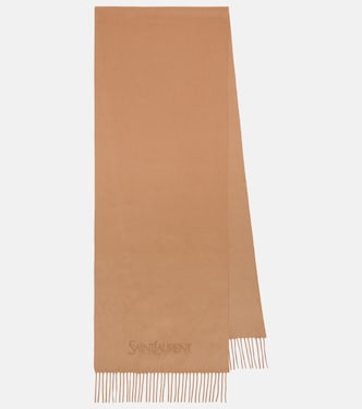 Sciarpa in cashmere con logo | Saint Laurent