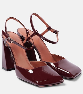 Escarpins Charlotte 95 en cuir verni | Amina Muaddi