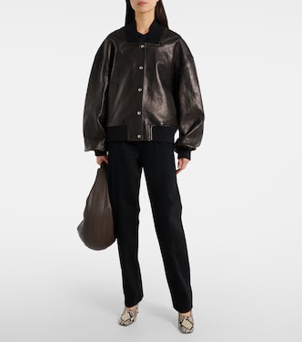 Veste bomber Spence en cuir | Khaite