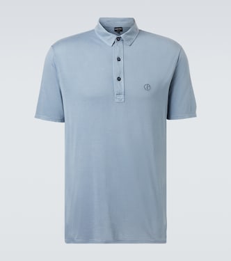 Silk and cotton polo shirt  | Giorgio Armani