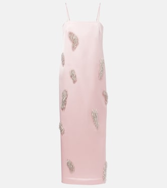 Verziertes Slipdress Cindy aus Satin | Alémais