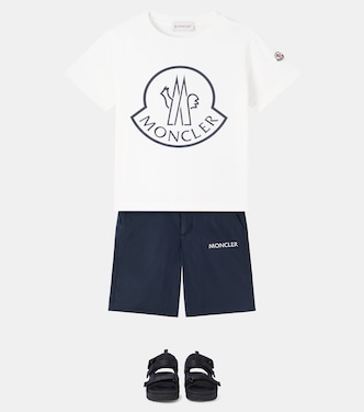 Logo棉质针织T恤 | Moncler Enfant