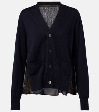 Paneled cardigan | Sacai