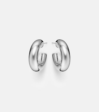 Samira Micro rhodium-plated hoop earrings | Jennifer Fisher