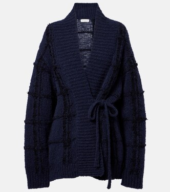 Cardigan en laine à carreaux | Dries Van Noten