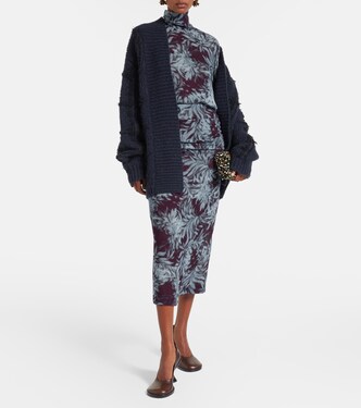 Checked wool cardigan | Dries Van Noten