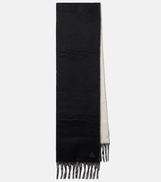 Logo alpaca and wool-blend scarf | Moncler