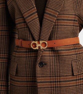 Gancio Mediterraneo leather belt | Ferragamo