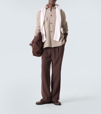 Hemdjacke aus Wolle und Kaschmir | Allude