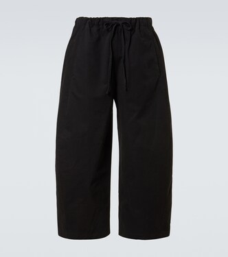 Loft cotton barrel-leg pants | Entire Studios