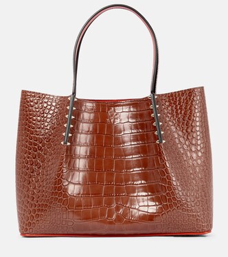 Tote Cabarock Small de piel efecto coco | Christian Louboutin