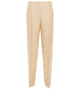 Wool and silk tapered pants | Jil Sander