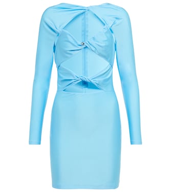 Cutout stretch-jersey minidress | Coperni