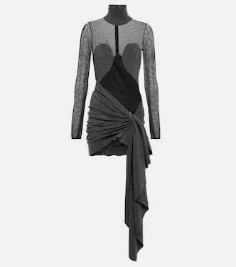 Minikleid aus Mesh und Wolle | Alaïa