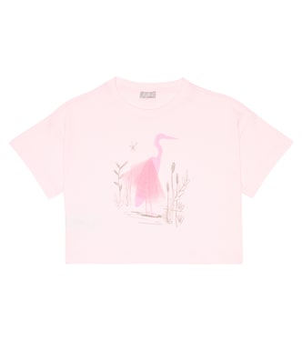 T-shirt in jersey di cotone con stampa | Il Gufo