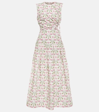 Otoño Trebol floral midi dress | Agua by Agua Bendita