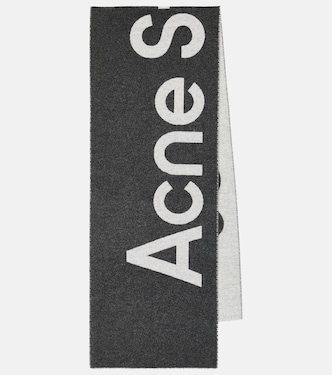Écharpe Toronty en laine mélangée à logo | Acne Studios