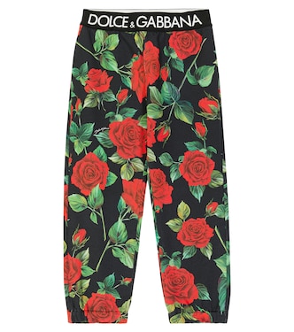 Pantalón deportivo en jersey de algodón | Dolce&Gabbana Kids