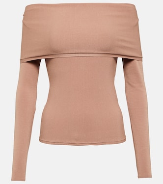 Top in jersey con scollo bardot | Alaïa