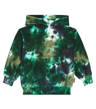 Maxx tie-dye cotton jersey hoodie | Molo