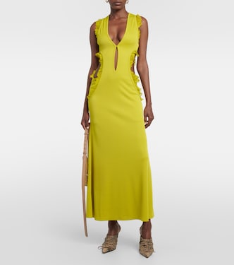 Vestido midi Carina con volantes | Christopher Esber