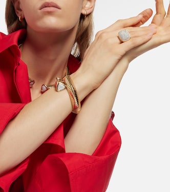 Tigella 18kt gold ring with diamonds | Marina B