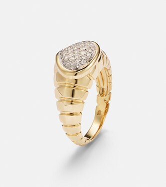 Anello Timo in oro 18kt con diamanti | Marina B