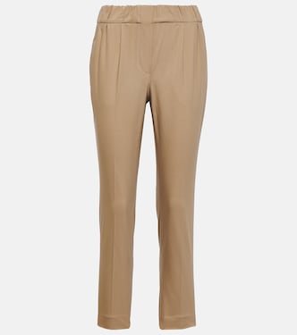 Pantaloni in twill di misto cotone | Brunello Cucinelli