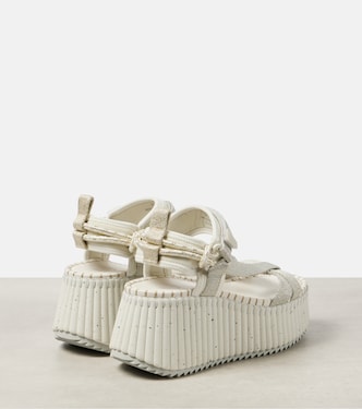 Nama metallic wedge sandals | Chloé