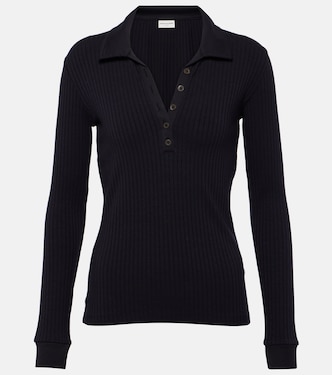 Horst cotton-blend polo shirt | Dries Van Noten