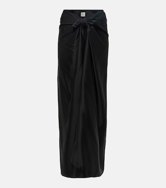 Gonna lunga in raso | Toteme