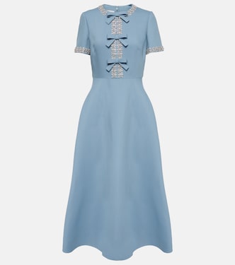 Verziertes Midikleid aus Crepe Couture | Valentino