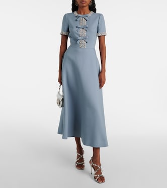 Crepe Couture embellished midi dress | Valentino