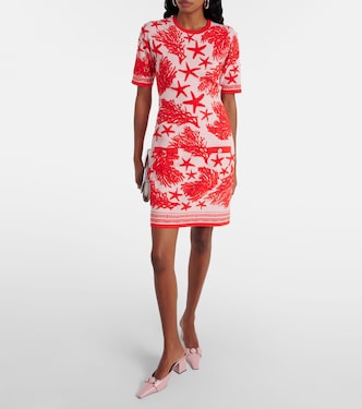 Miniabito Barocco Sea in jacquard | Versace