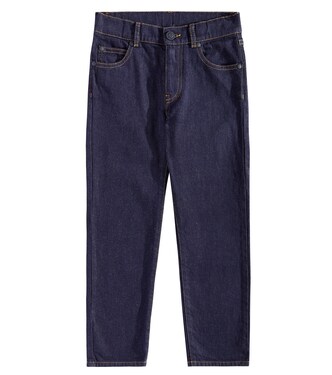 Logo embroidered straight jeans | Moncler Enfant