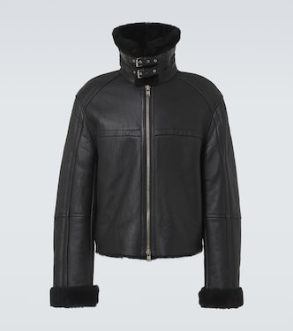 Giacca in pelle con shearling | Entire Studios