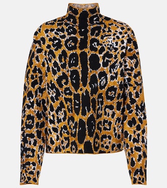 Top de cuello alto en jacquard | Alaïa