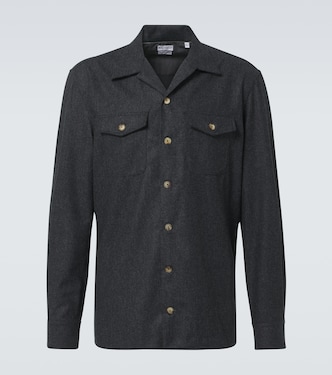 Hemd aus Schurwolle | Brunello Cucinelli