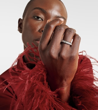 Bague Radiant Eternity en or blanc 18 ct et diamants | Kamyen