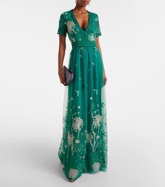 Bestickte Robe | Costarellos