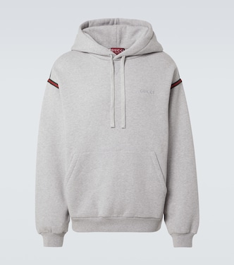 Hoodie Web Stripe aus Baumwoll-Jersey | Gucci
